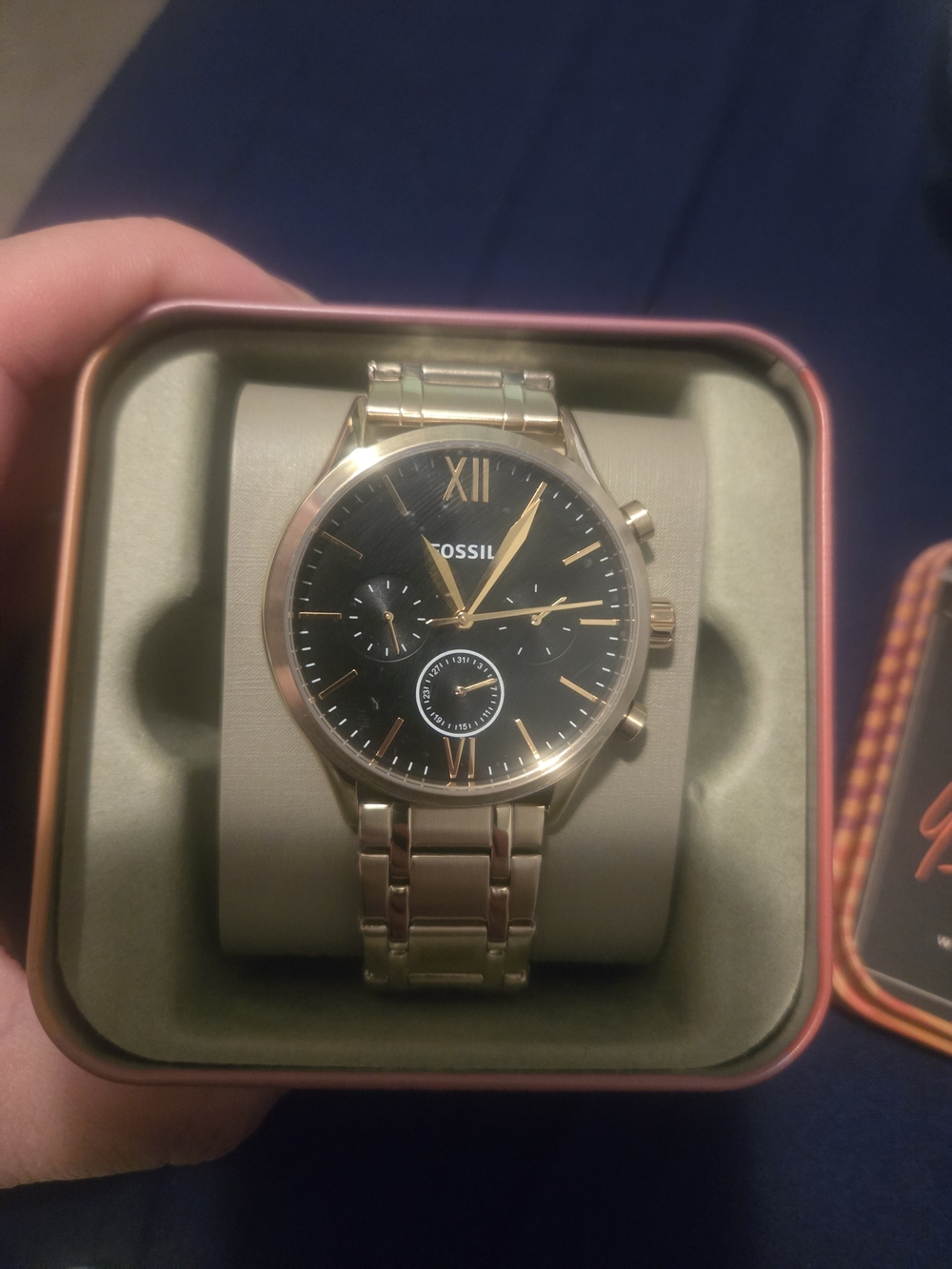 Fossil BQ2366 Fenmore Midsize Multifunction Gold Tone Stainless Steel Watch - Picture 2 of 3